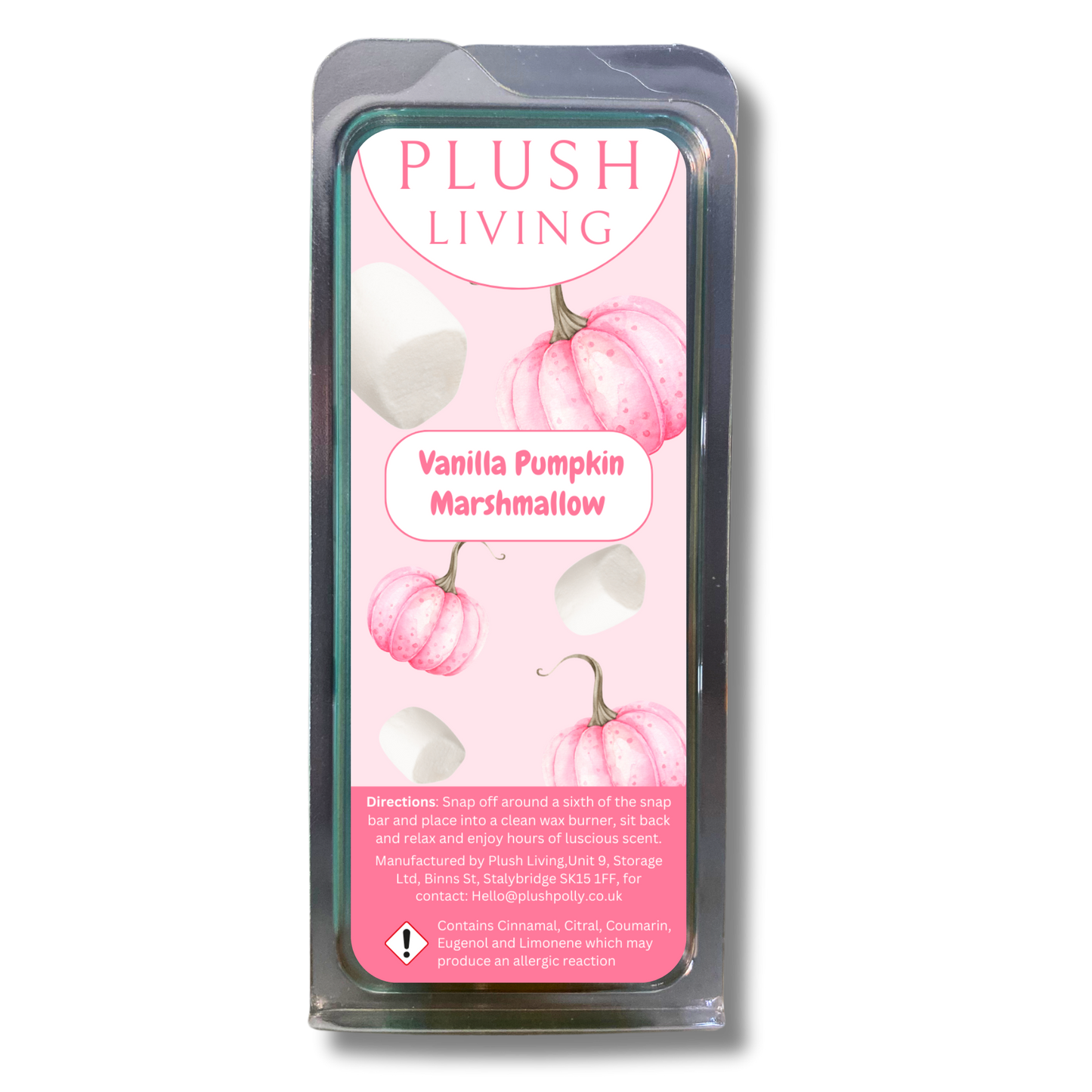 Vanilla Pumpkin Marshmallow Cosy Knit Wax Snap Bar