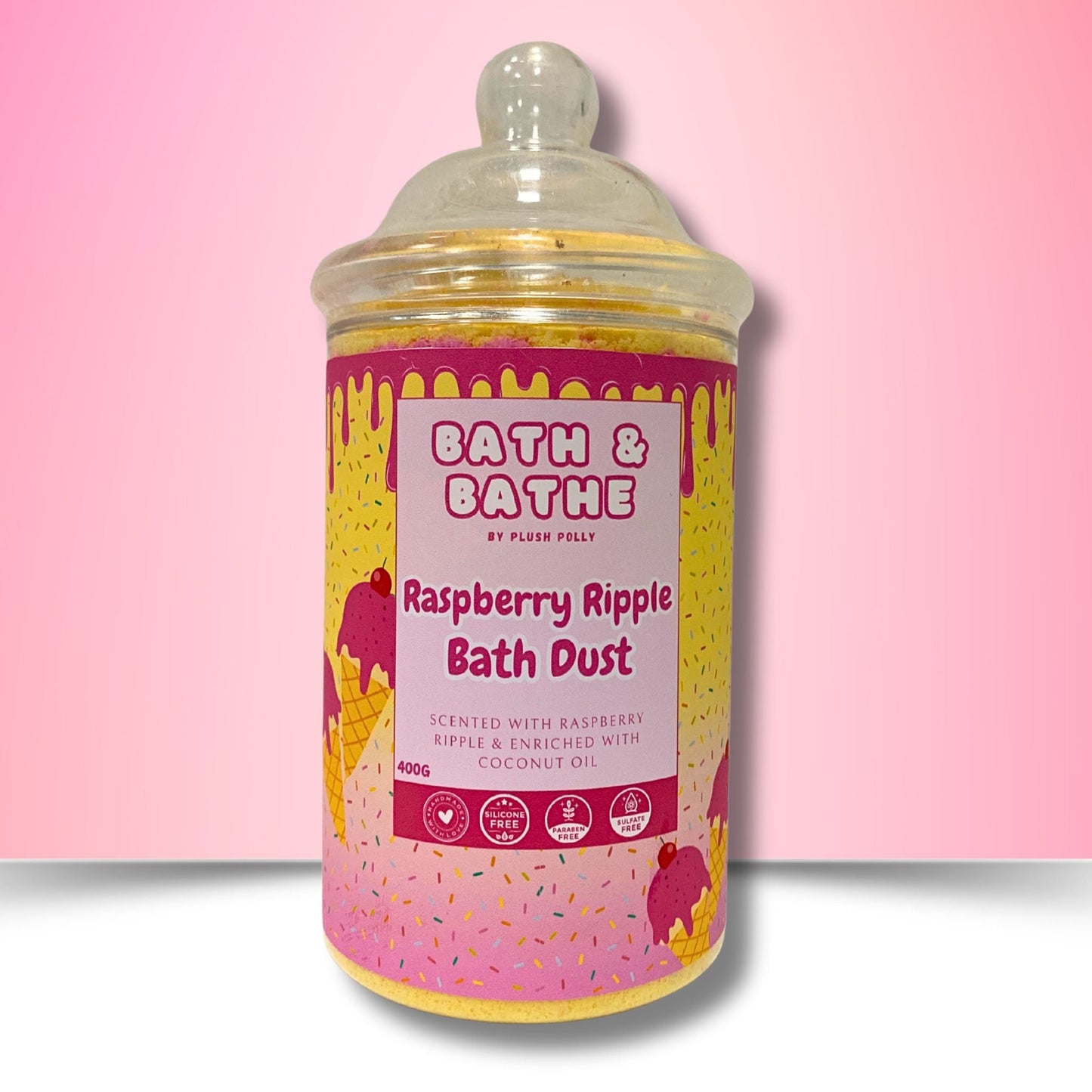 Raspberry Ripple Bath Dust