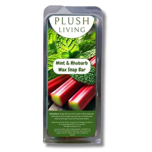 Mint & Rhubarb Cosy Knit Wax Snap Bar