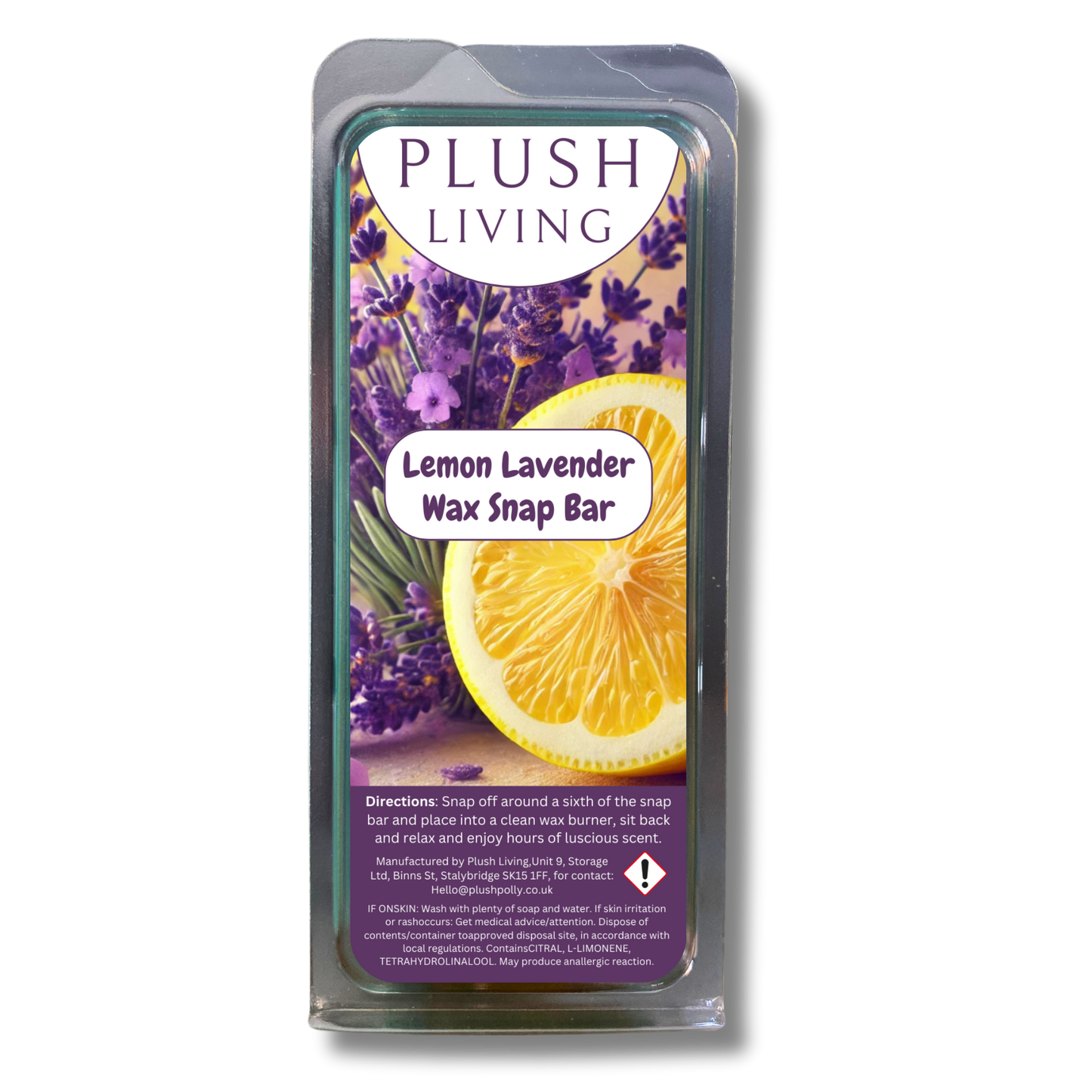 Lemon Lavender Cosy Knit Wax Snap Bar