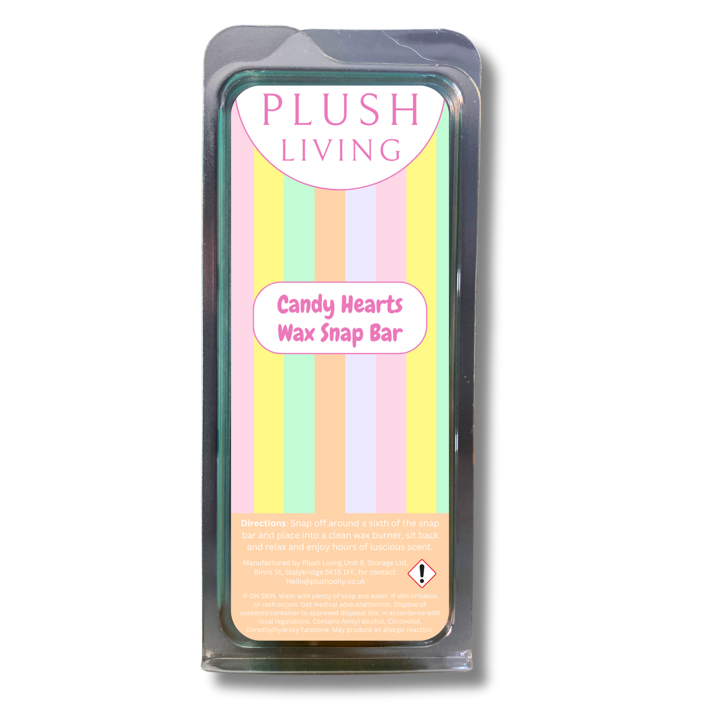 Candy Hearts Cosy Knit Wax Snap Bar